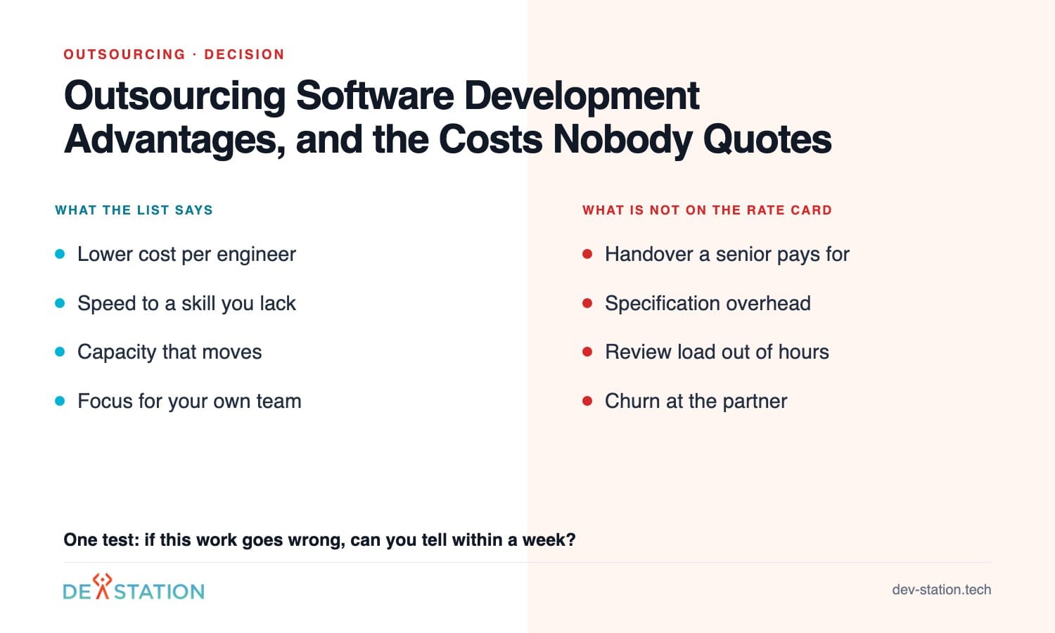 Outsourcing software development advantages and the costs nobody quotes